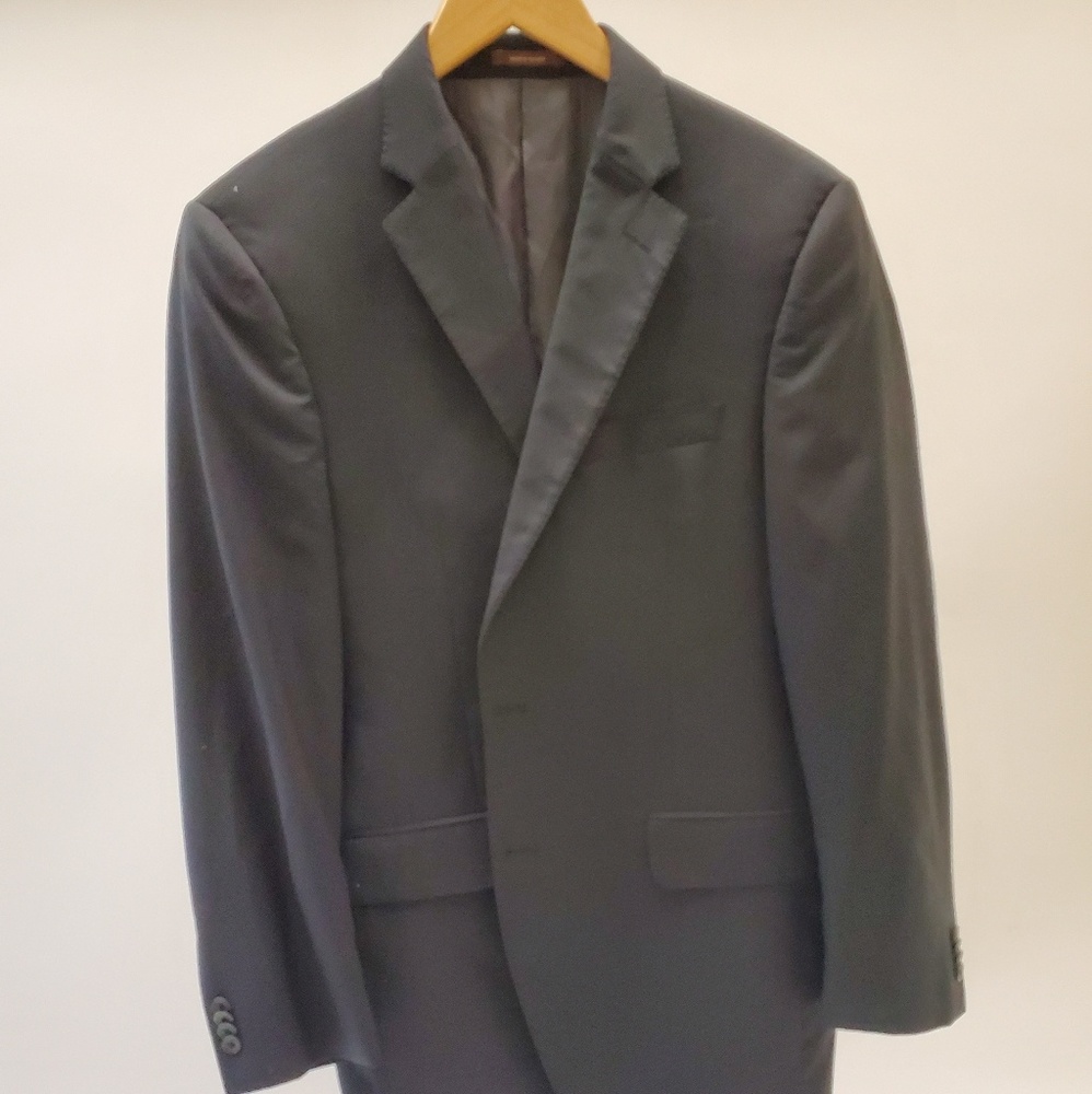 Peter millar black soft wool blazer